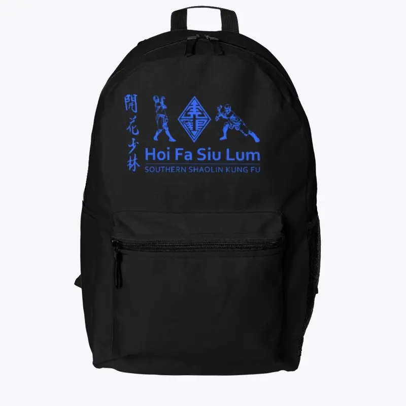 kung fu backpack blue