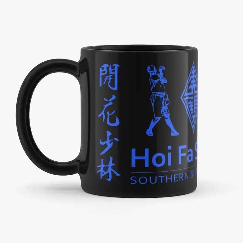 kung fu mug blue